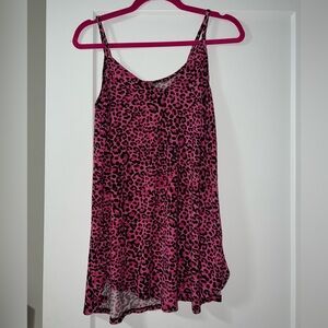 Zenana Vibrant Pink Animal Print Top
